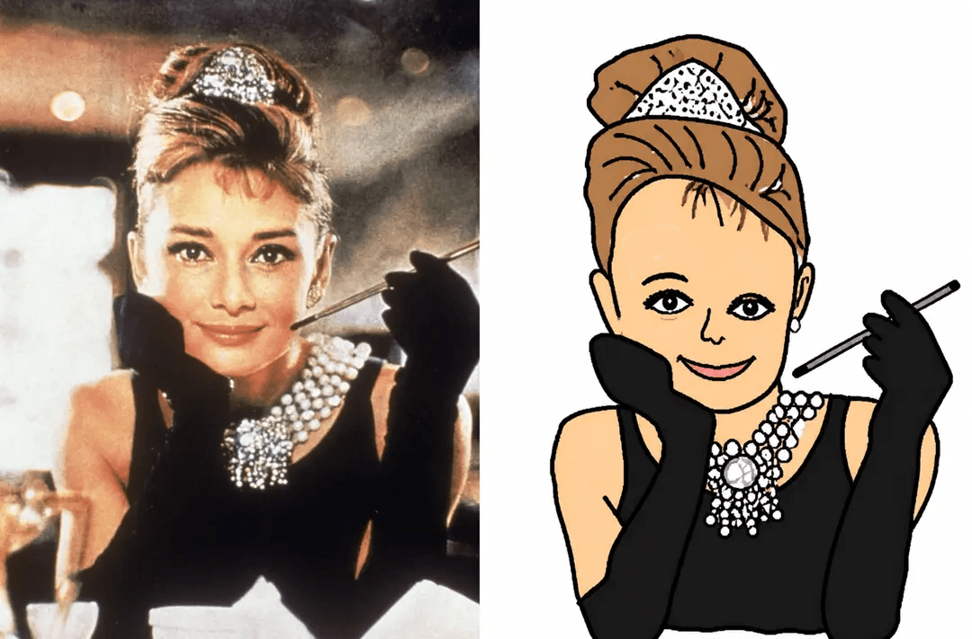 Before and after: Audrey, butchered
