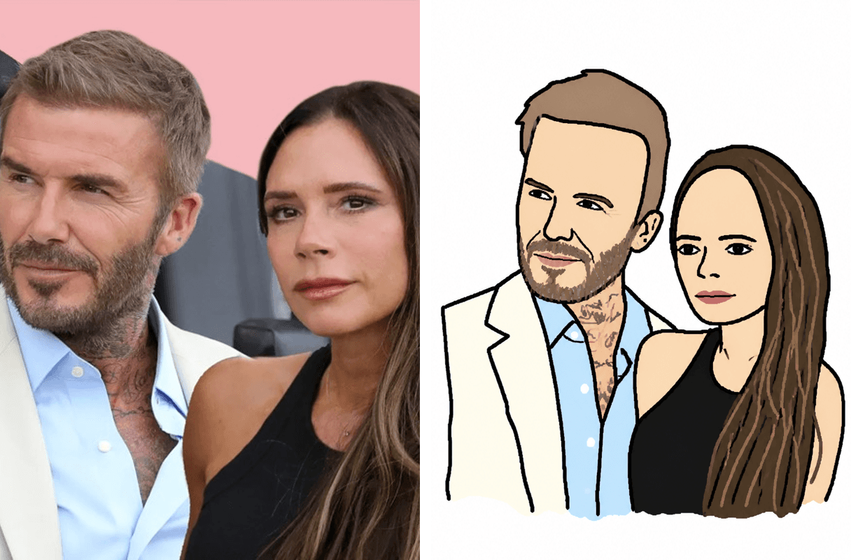 Before and after: Posh & Becks, less posh