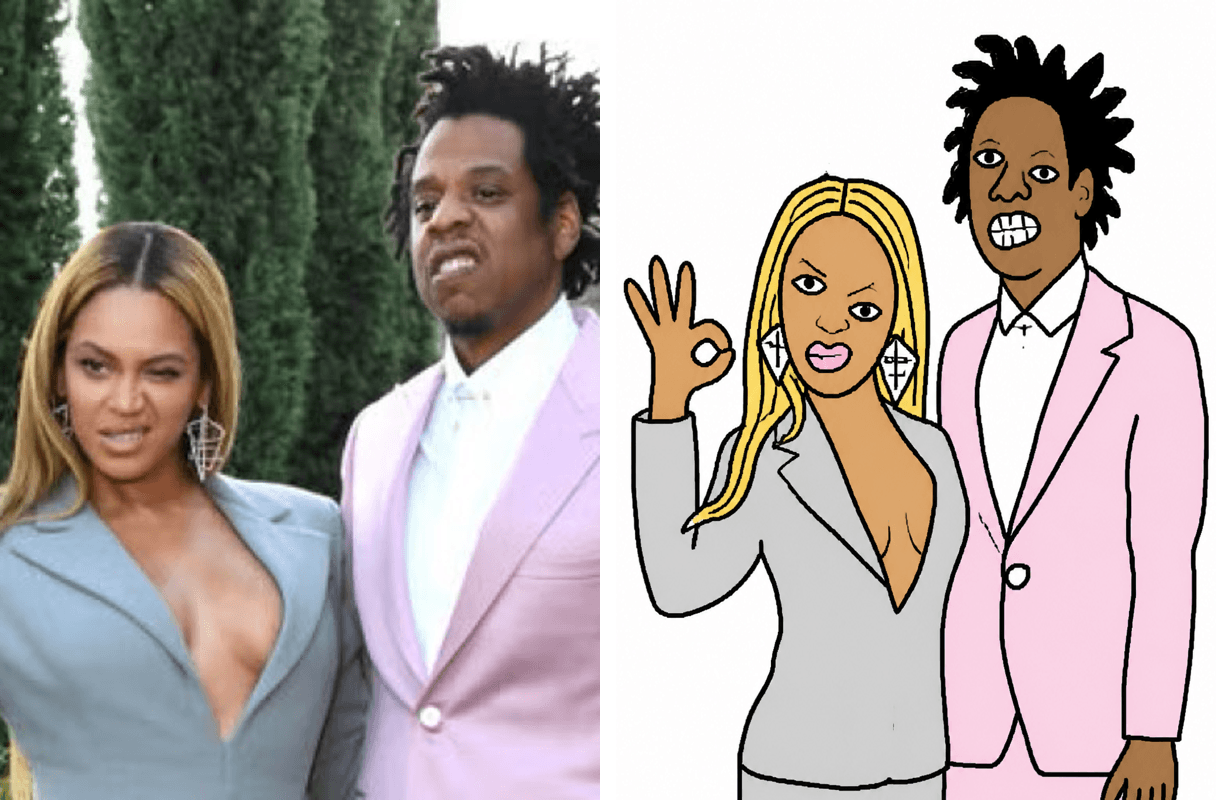 Before and after: The happy couple